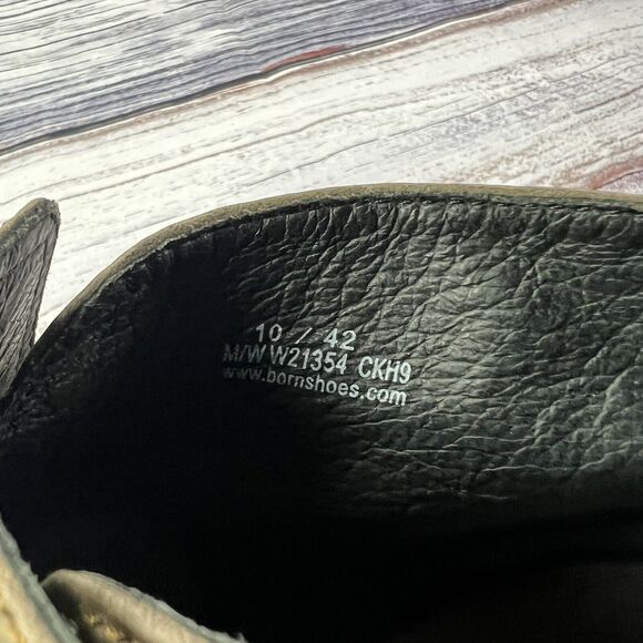 Born Rascal Brown Leather Square Toe Western Ankle Booties, Women’s size 10 - Picture 8 of 10